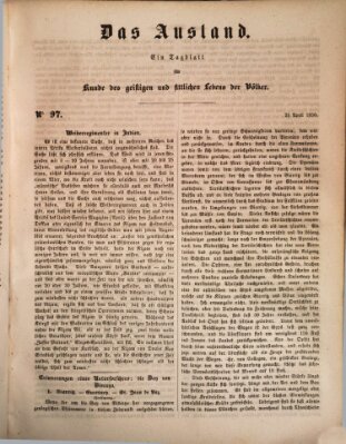 Das Ausland Dienstag 23. April 1850