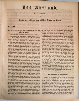 Das Ausland Donnerstag 2. Mai 1850