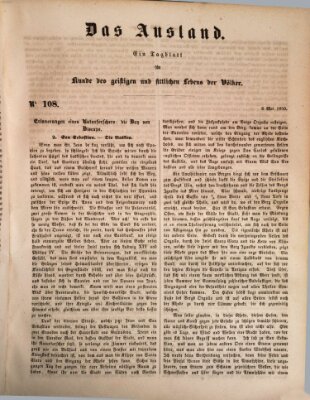 Das Ausland Montag 6. Mai 1850