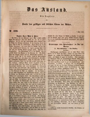 Das Ausland Dienstag 7. Mai 1850