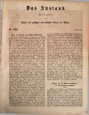 Das Ausland Samstag 25. Mai 1850