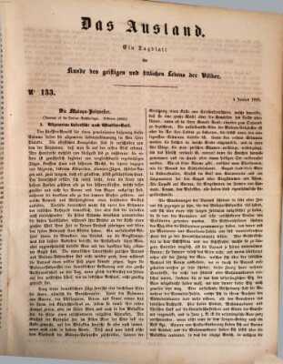 Das Ausland Dienstag 4. Juni 1850