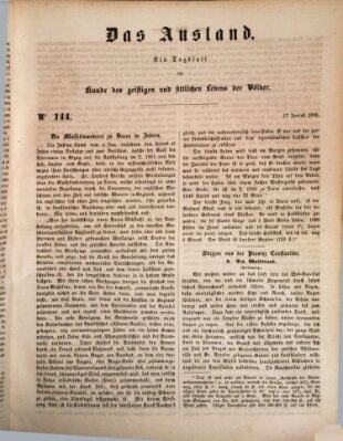 Das Ausland Montag 17. Juni 1850