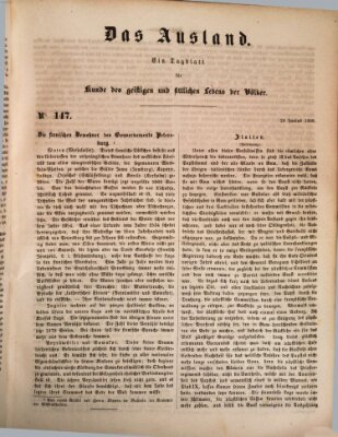 Das Ausland Donnerstag 20. Juni 1850