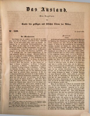 Das Ausland Samstag 22. Juni 1850