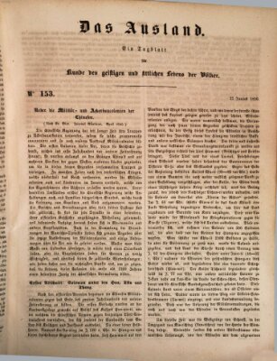 Das Ausland Donnerstag 27. Juni 1850