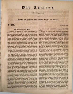 Das Ausland Samstag 29. Juni 1850