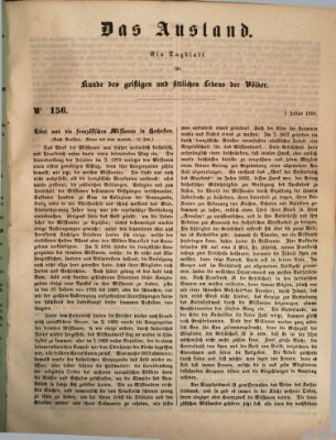 Das Ausland Montag 1. Juli 1850