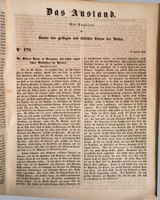 Das Ausland Samstag 27. Juli 1850