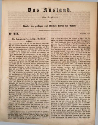 Das Ausland Dienstag 8. Oktober 1850