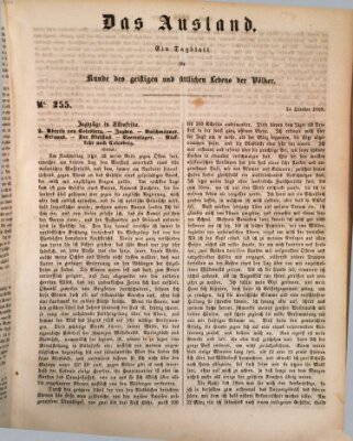 Das Ausland Donnerstag 24. Oktober 1850