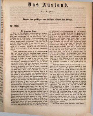 Das Ausland Montag 28. Oktober 1850