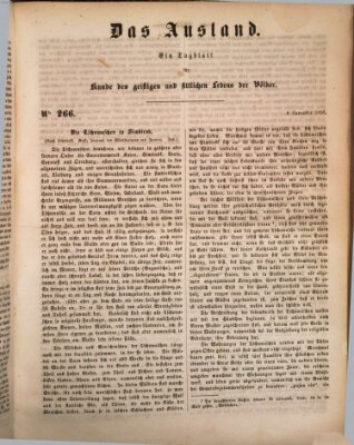 Das Ausland Mittwoch 6. November 1850