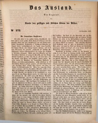 Das Ausland Mittwoch 13. November 1850