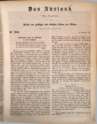 Das Ausland Montag 25. November 1850