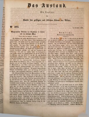 Das Ausland Samstag 21. Dezember 1850