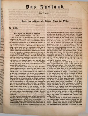 Das Ausland Montag 23. Dezember 1850