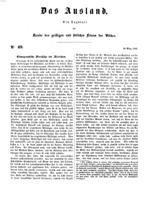 Das Ausland Samstag 20. März 1852