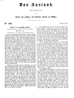 Das Ausland Dienstag 22. Juni 1852