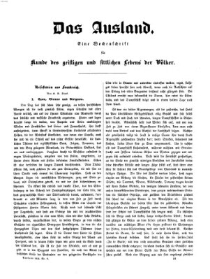 Das Ausland Freitag 11. Februar 1853