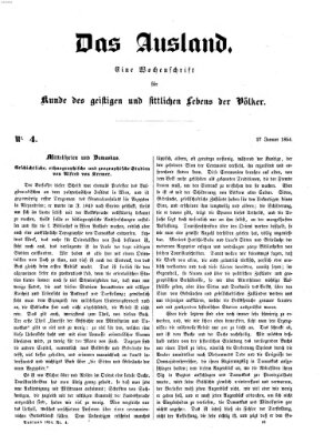 Das Ausland Freitag 27. Januar 1854