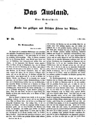 Das Ausland Freitag 5. Mai 1854