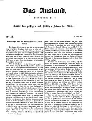 Das Ausland Freitag 30. März 1855