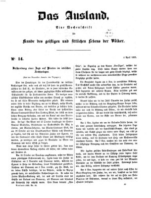 Das Ausland Freitag 6. April 1855