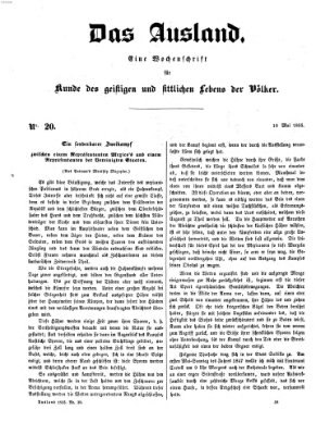 Das Ausland Freitag 18. Mai 1855