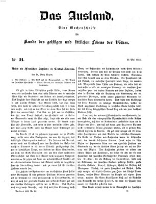 Das Ausland Freitag 25. Mai 1855