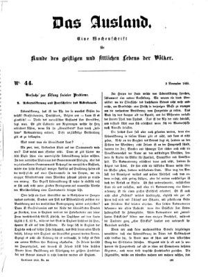 Das Ausland Freitag 2. November 1855