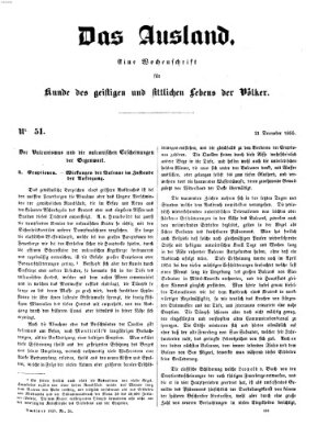 Das Ausland Freitag 21. Dezember 1855