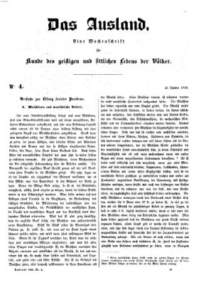 Das Ausland Freitag 25. Januar 1856