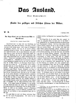 Das Ausland Freitag 8. Februar 1856