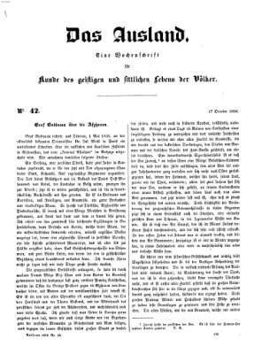 Das Ausland Freitag 17. Oktober 1856