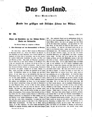 Das Ausland Samstag 5. März 1859