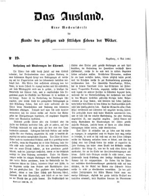 Das Ausland Sonntag 6. Mai 1860