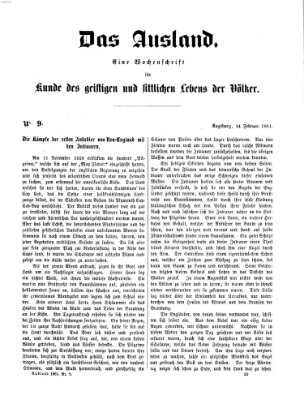 Das Ausland Sonntag 24. Februar 1861