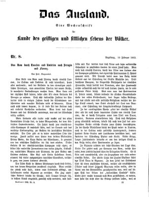 Das Ausland Mittwoch 19. Februar 1862