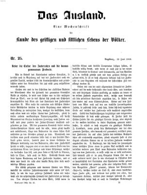 Das Ausland Mittwoch 18. Juni 1862