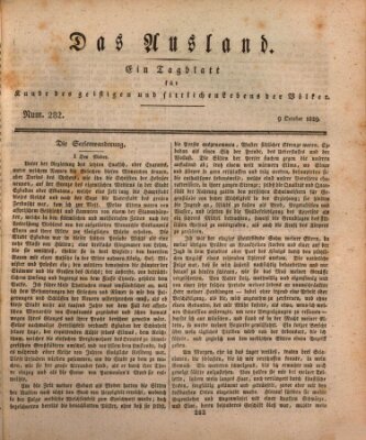 Das Ausland Freitag 9. Oktober 1829