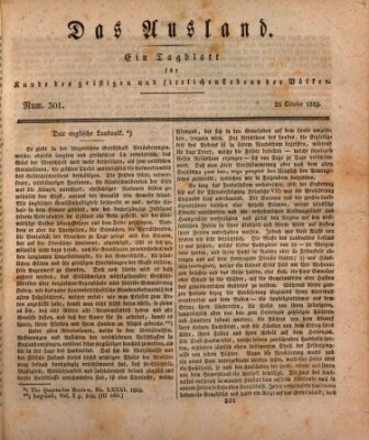 Das Ausland Mittwoch 28. Oktober 1829