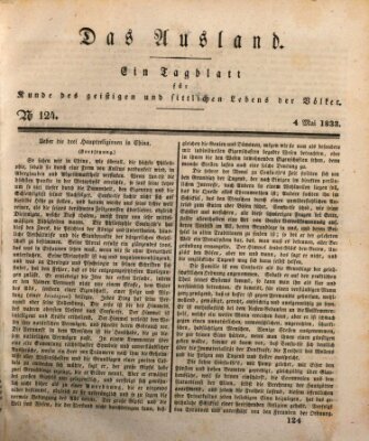 Das Ausland Samstag 4. Mai 1833