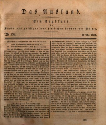 Das Ausland Sonntag 12. Mai 1833