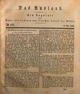 Das Ausland Montag 13. Mai 1833