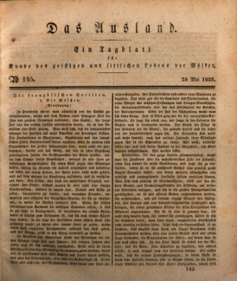 Das Ausland Samstag 25. Mai 1833