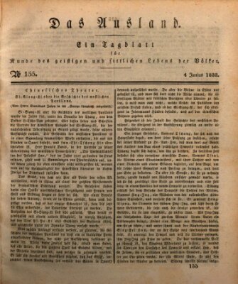 Das Ausland Dienstag 4. Juni 1833