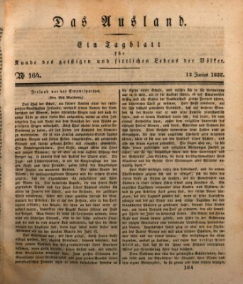 Das Ausland Donnerstag 13. Juni 1833