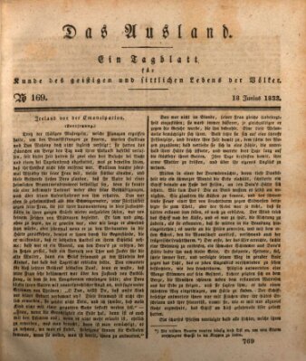 Das Ausland Dienstag 18. Juni 1833