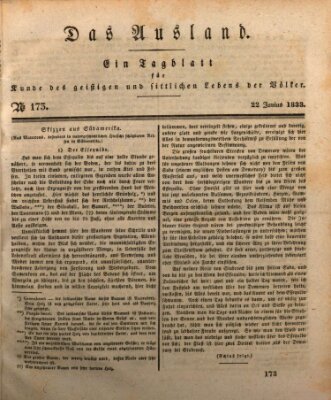 Das Ausland Samstag 22. Juni 1833